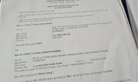Cty Livespo Pharma bị tố sử dụng dịch vụ, gây thiệt hại xong chối bỏ trách nhiệm?