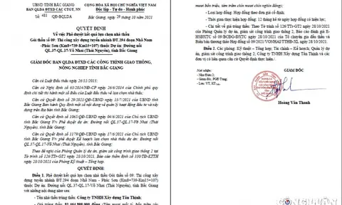 Bắc Giang: Lộ nghi vấn gian lận hồ sơ dự thầu trong gói thầu trăm tỷ của Công ty Tân Thịnh?