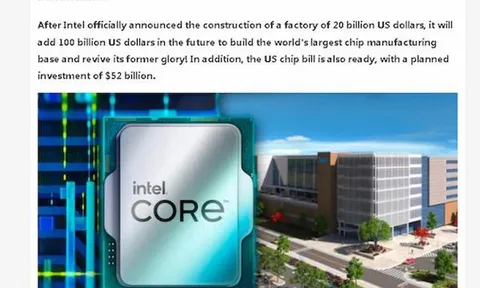 Thế giới vẫn thiếu chip dù chi hàng trăm tỉ đô la mở rộng công suất