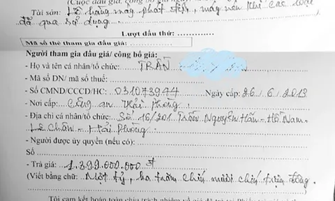 Hải Phòng: Đơn vị đấu giá có dấu hiệu làm trái quy định ?