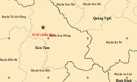 Liên tiếp 3 trận động đất trong sáng nay ở Kon Tum