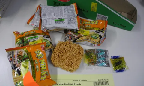 Acecook Việt Nam bị hệ thống thông báo an toàn thực phẩm Liên minh Châu Âu cảnh báo