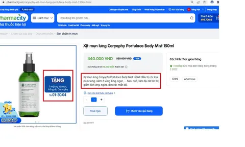 Dược phẩm Pharmacity lừa dối người dùng về công dụng, chất lượng sản phẩm?
