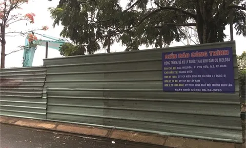 Những khuất tất trong xây dựng trạm xử lý nước thải khu dân cư Melosa Garden