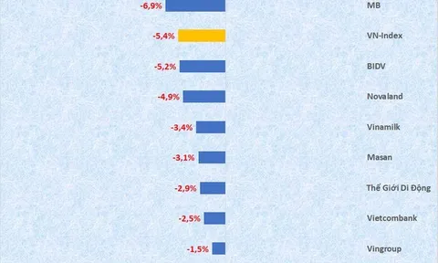 Vốn hóa Hòa Phát, VPBank, Techcombank 'bốc hơi' mạnh nhất tháng 5, FPT, Vinhomes, GAS ngược dòng ấn tượng