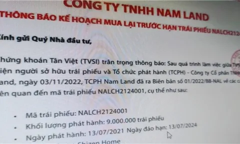 Nam Land và Gotec Land chi 1.500 tỷ mua trái phiếu trước hạn