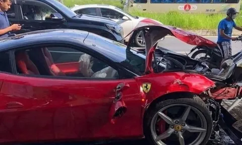 Vụ xe Ferrari đâm xe máy, người điều khiển ô tô đã ra đầu thú