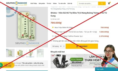 Cảnh báo không mua sản phẩm Shioka