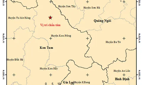 Nóng: Liên tiếp xảy ra 4 trận động đất tại huyện Kon Plông, Kon Tum