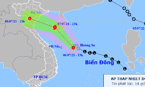 Áp thấp nhiệt đới diễn biến phức tạp, có thể mạnh lên thành bão vào ngày mai