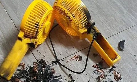 Quạt tích điện giá rẻ tiềm ẩn nguy cơ cháy nổ