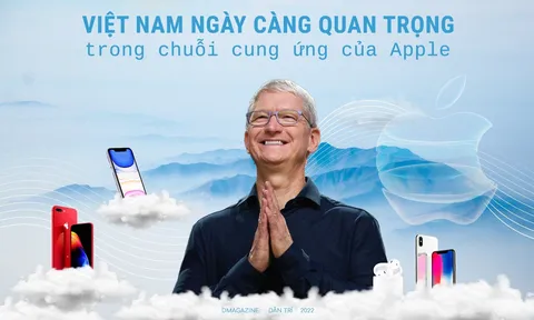 Việt Nam ngày càng quan trọng trong chuỗi cung ứng của Apple