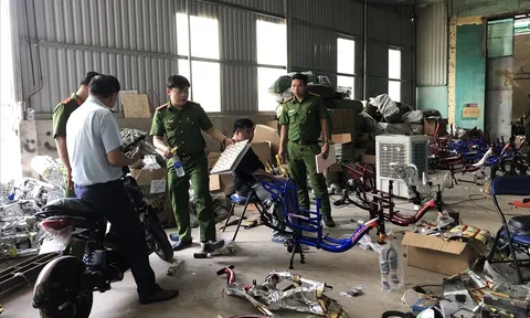 Bình Dương: Phát hiện xưởng sản xuất xe đạp điện giả nhãn hiệu nổi tiếng