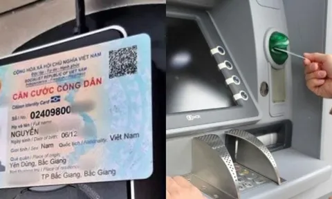 Thông tin mới nhất về việc dùng thẻ CCCD gắn chip để rút tiền tại cây ATM