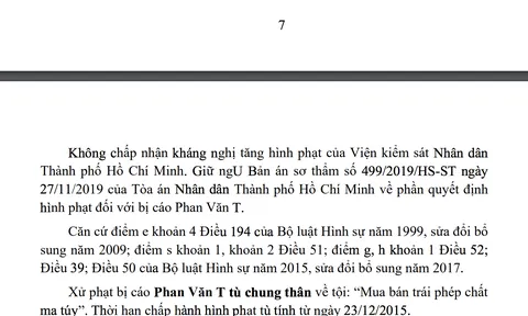 Ly kỳ số phận pháp lý của trùm ma túy tại TP HCM