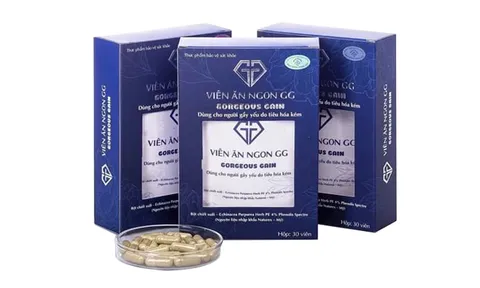 Cảnh báo: Viên ăn ngon GG và Viên thảo mộc GG quảng cáo không đúng giấy phép