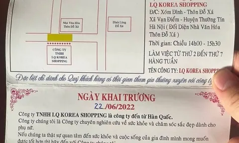 Công ty LQ Korea Shopping bị “tố” bán hàng không hóa đơn, không tem nhãn phụ: Quảng cáo “nổ” cty đến từ Hàn Quốc (Bài 3)