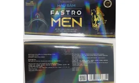 Đà Nẵng thu hồi sản phẩm Hàu sâm Fastro Men do chứa chất cấm