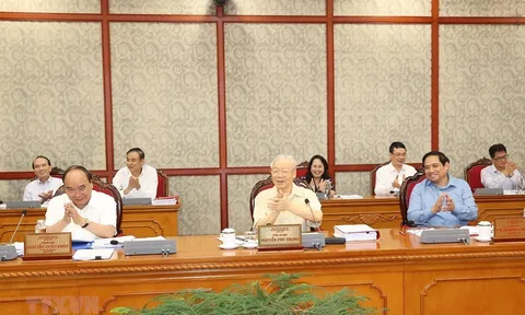 Tổng Bí thư chủ trì họp Bộ Chính trị, Ban Bí thư cho ý kiến các đề án