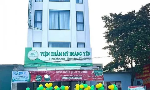 Thanh Hóa: Viện thẩm mỹ Hoàng Yến “không phép” vẫn tưng bừng khai trương?