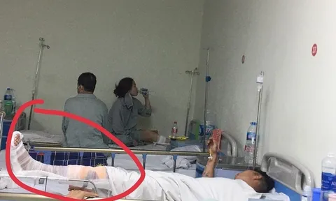 Bị thanh sắt rơi trúng, một người bị trọng thương tại Dự án trường TD Shool