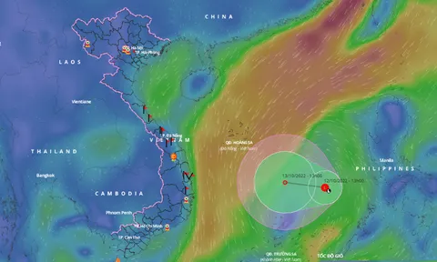 Vùng áp thấp mạnh lên, từ đêm nay miền Trung mưa rất lớn