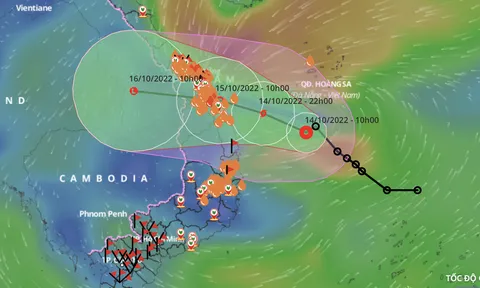 Áp thấp nhiệt đới trên Biển Đông đã mạnh lên, thành bão số 5