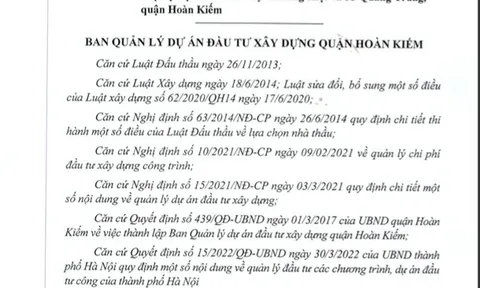 Nhiều trang thiết bị đội giá tại BQL Dự án đầu tư xây dựng quận Hoàn Kiếm