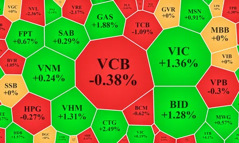 Rung lắc khá mạnh, cổ phiếu blue-chips kéo VN-Index xanh