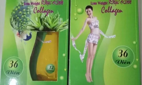 Thực phẩm bảo vệ sức khỏe Loss Weight Phục Linh Collagen chứa chất cấm Sibutramine