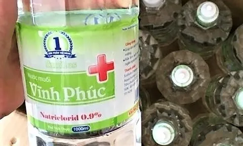 Cục Quản lý Dược thu hồi sản phẩm nước muối Vĩnh Phúc