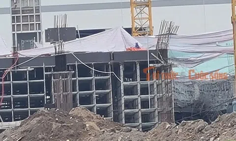 Sập giàn giáo công trình Goertek Công ty Hợp lực thi công ở Bắc Ninh