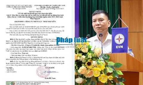 Vì sao Công ty Điện lực Thái Nguyên che giấu thông tin gói thầu mua sắm?