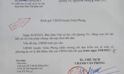 Quảng Trị xử lý hàng loạt bãi tập kết cát, sỏi trái phép