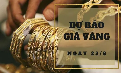 Dự báo giá vàng 23/8: Giảm mạnh khi giá vàng thế giới xuống đáy hơn 3 tuần?