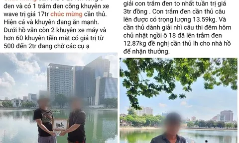 Vụ câu cá có thưởng trái phép ở hồ công ích: Các quận cần sớm có báo cáo Chủ tịch TP.Hà Nội