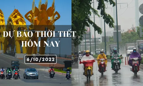 Dự báo thời tiết hôm nay 6/10/2022: Hà Nội, Đà Nẵng và TP HCM ngày nắng, chiều mưa