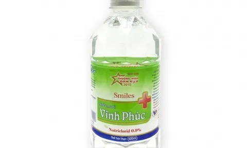 Thu hồi toàn quốc đối với nước muối Vĩnh Phúc