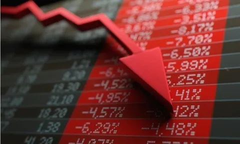 Nhóm ngân hàng bị bán mạnh kéo VN-Index rơi về mốc 1.035 điểm