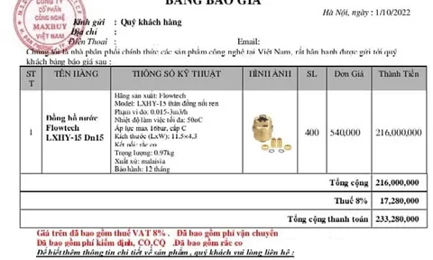 CTCP cấp nước Thủ Đức: Từ bị phạt, truy thu thuế đến dấu hiệu chênh lệch giá trong mua sắm