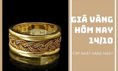 Giá vàng hôm nay 14/10: Biến động nhẹ sau khi lao dốc hơn 1%