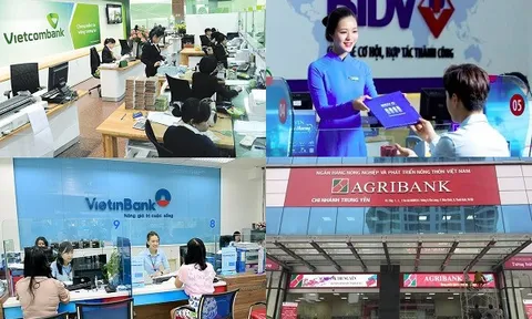 4 "ông lớn" ngân hàng BIDV, Vietinbank, Vietcombank và Agribank kinh doanh lãi lỗ thế nào?