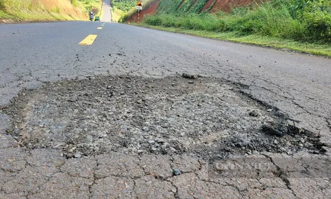 Đường tránh hơn 800 tỷ ở Gia Lai vừa đưa vào sử dụng đã bong tróc, hư hỏng