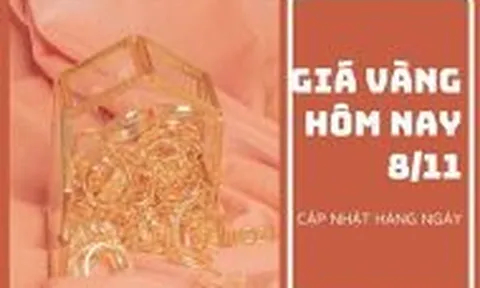 Giá vàng hôm nay 8/11: Biến động nhẹ sau khi giảm trong phiên trước