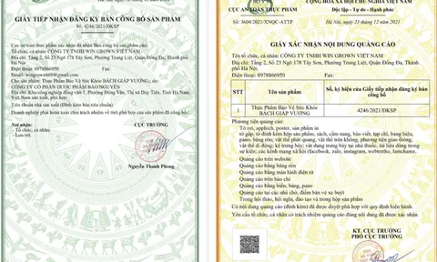 Công ty sở hữu TPBVSK Bách Giáp Vương có đang lừa dối cơ quan chức năng?