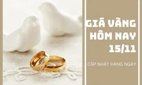 Giá vàng hôm nay 15/11: Biến động nhẹ sau khi giảm hơn 1%
