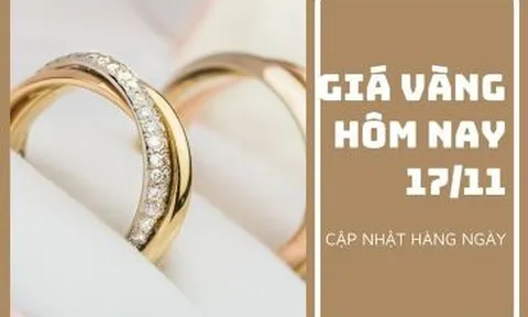 Giá vàng hôm nay 17/11: Biến động nhẹ sau khi tăng trong phiên trước