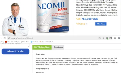 Sản phẩm NEOMIL của Công ty Cổ phần Công nghệ Dược phẩm NAFACO: ‘Thổi phồng’ công dụng, chất lượng
