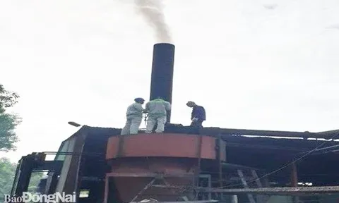 Phát hiện công ty nghi xả khí thải vượt chuẩn ra môi trường