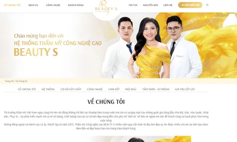 Thẩm mỹ BEAUTY S hoạt động, quảng cáo trái phép, khách hàng cẩn trọng